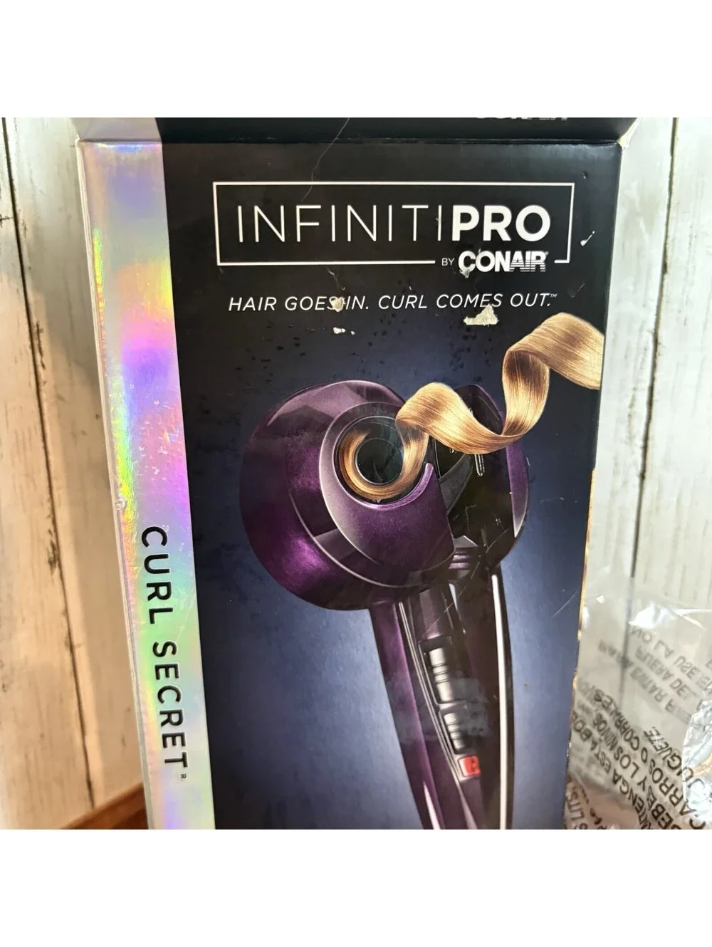 NEW Conair Infiniti Pro Curl Secret - Purple - 1 inch Tourmaline Ceramic CD203N